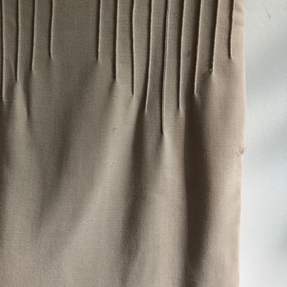 Valentino Vintage Tan Fitted Mini Dress Size 8 - Picture 8 of 15